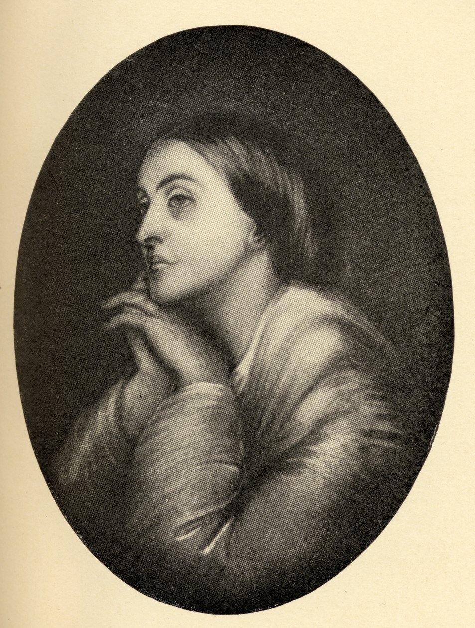 Christina Georgina Rossetti (1830-94) ilustracja z książki "Little Journeys to the Homes of Famous Women", opublikowanej w 1897 r. autorstwa Dante Gabriel Charles Rossetti