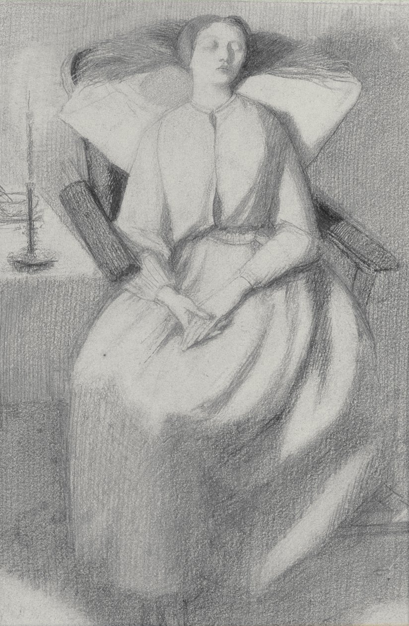 Elżbieta Siddal autorstwa Dante Gabriel Charles Rossetti