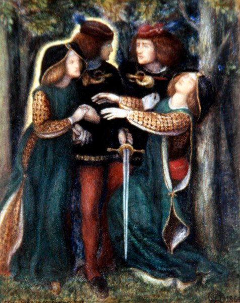 Jak się poznali autorstwa Dante Gabriel Charles Rossetti