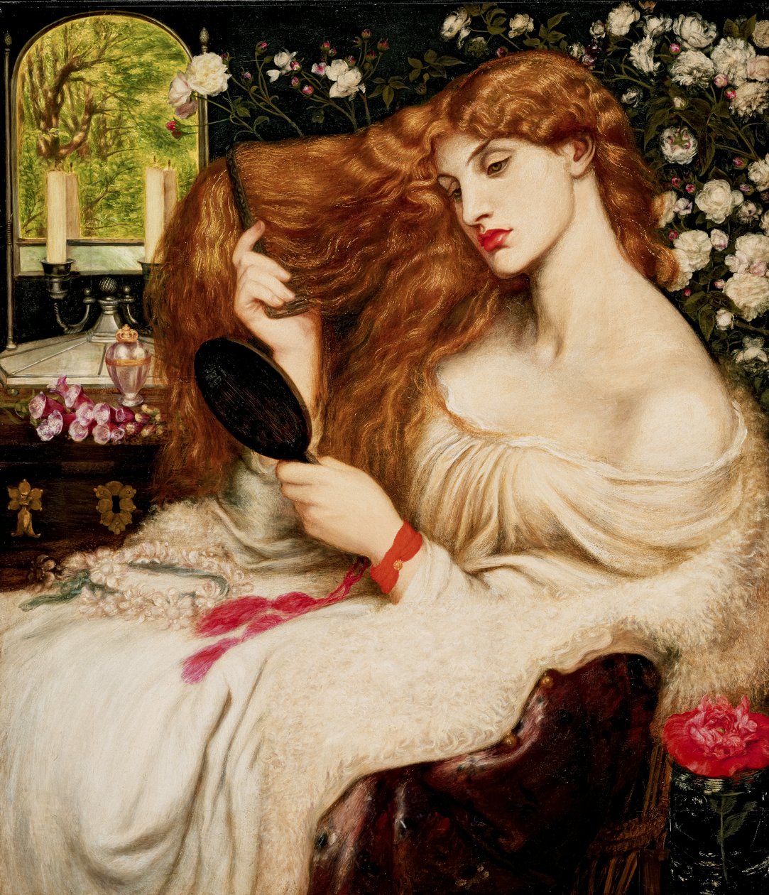 Lady Lilith autorstwa Dante Gabriel Charles Rossetti