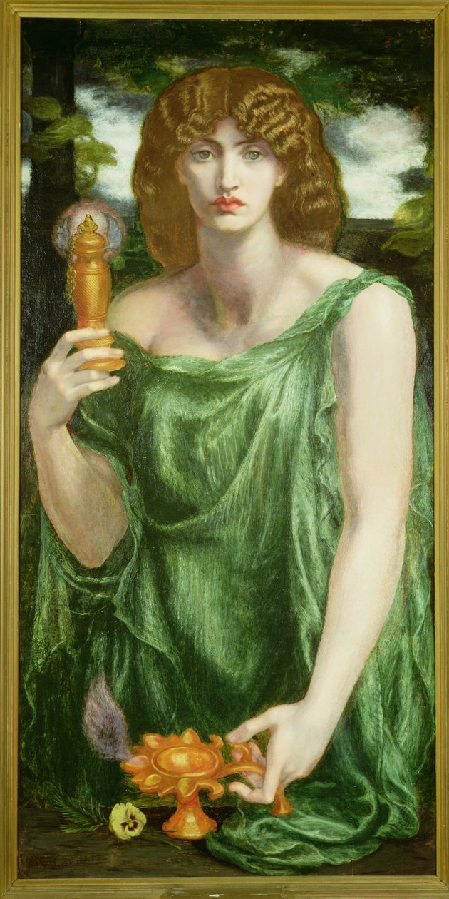 Mnemosyne autorstwa Dante Gabriel Charles Rossetti