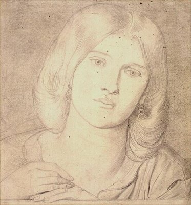 No.1537 Miss Fanny Cornforth, ok.1860 (ołówek na papierze) autorstwa Dante Gabriel Charles Rossetti