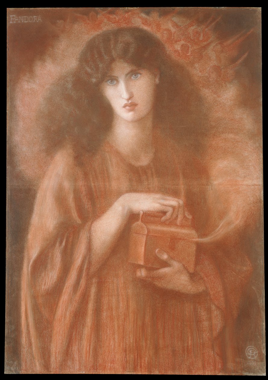 Pandora, 1869 autorstwa Dante Gabriel Charles Rossetti
