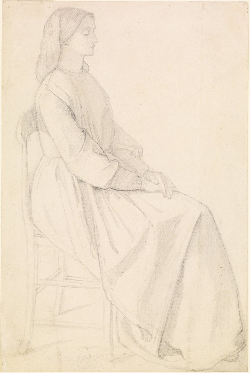 Portret Elizabeth Siddal autorstwa Dante Gabriel Charles Rossetti