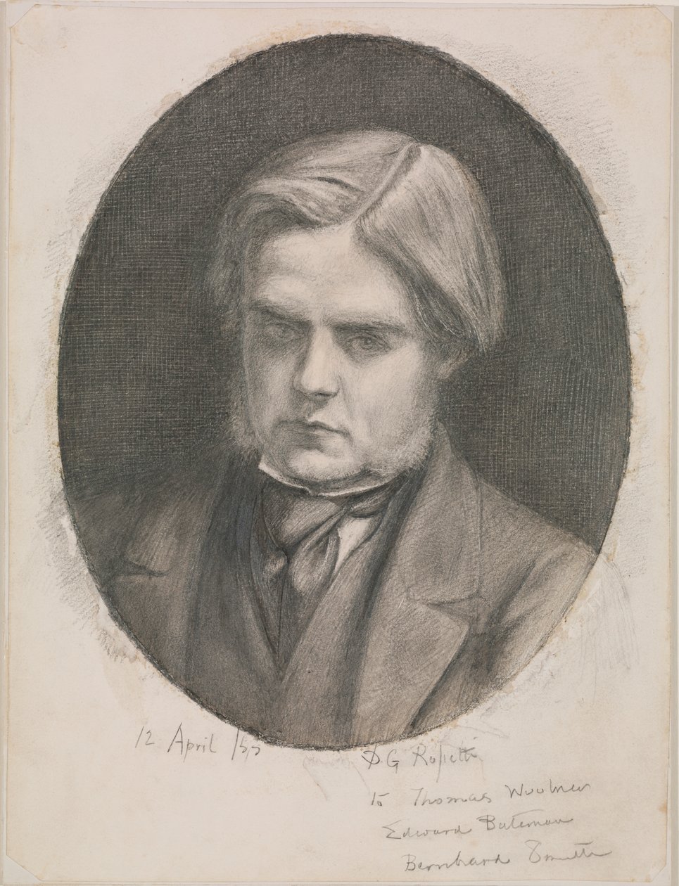 Portret Williama Holmana Hunta autorstwa Dante Gabriel Charles Rossetti