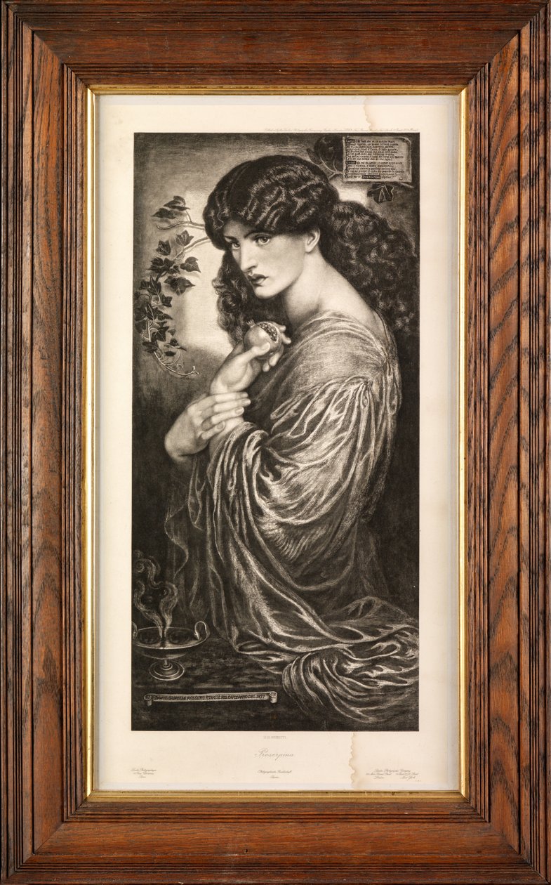 Prozerpina (fotograwiura) autorstwa Dante Gabriel Charles Rossetti