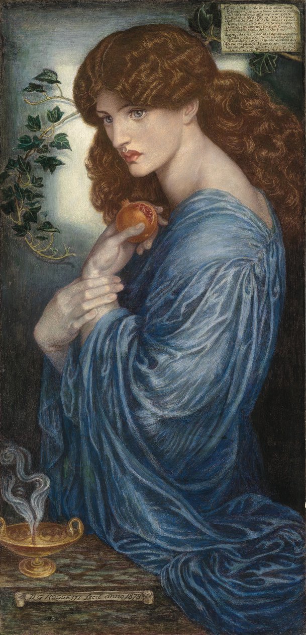 Prozerpina autorstwa Dante Gabriel Charles Rossetti