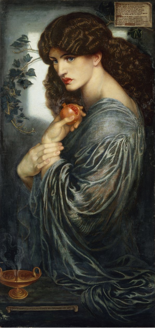 Prozerpina, 1882 autorstwa Dante Gabriel Charles Rossetti