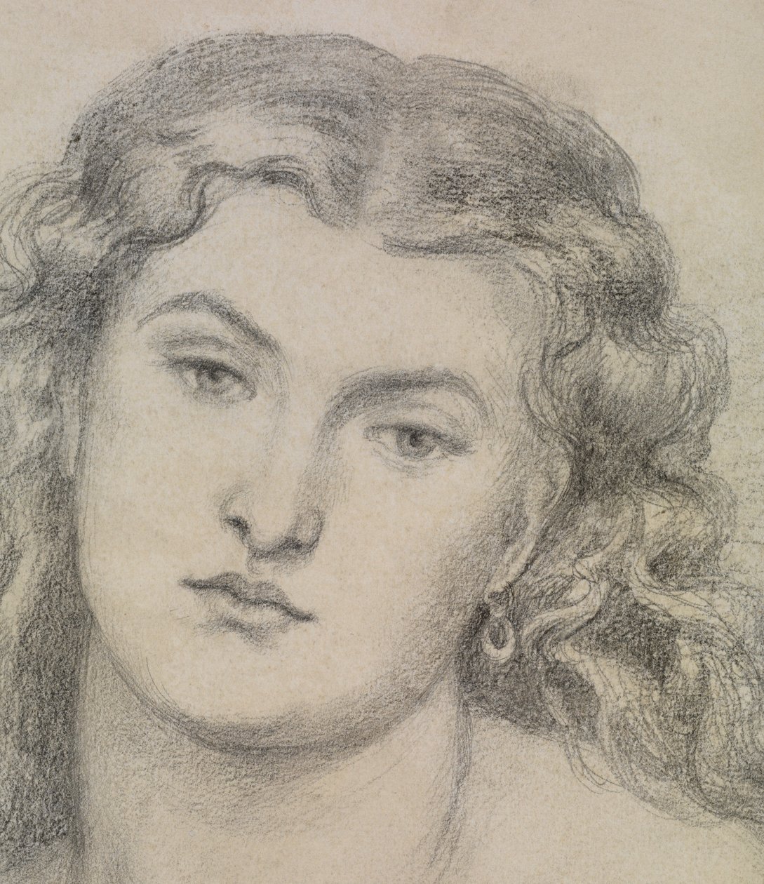 Studium dla "Wenus Verticordia" autorstwa Dante Gabriel Charles Rossetti