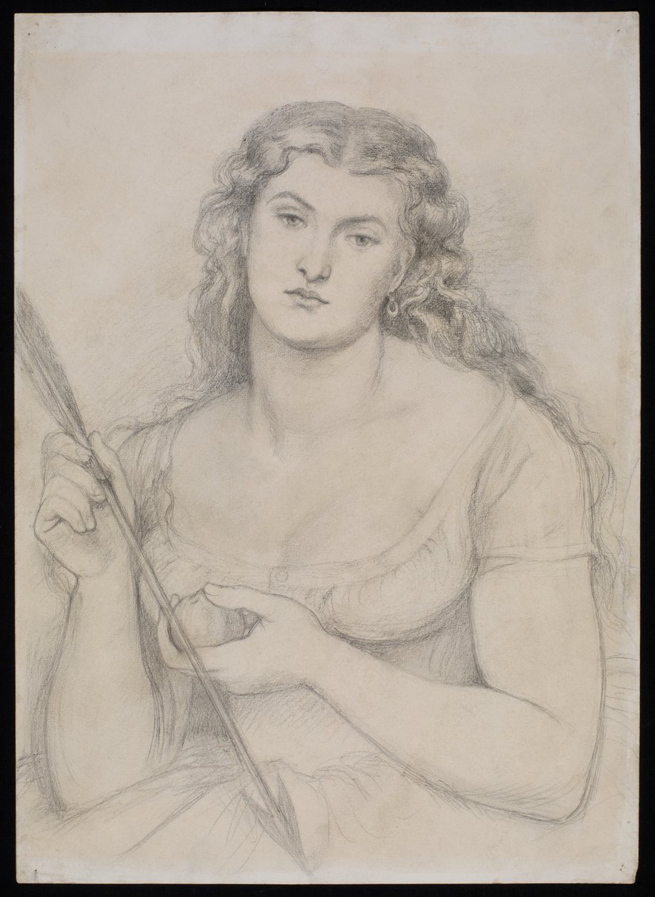 Studium dla "Venus Verticordia", ok. 1863-64 autorstwa Dante Gabriel Charles Rossetti
