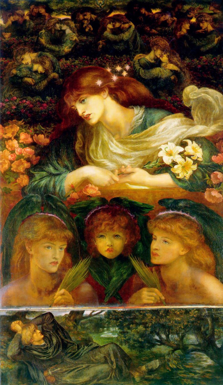 Błogosławiony Damozel autorstwa Dante Gabriel Charles Rossetti