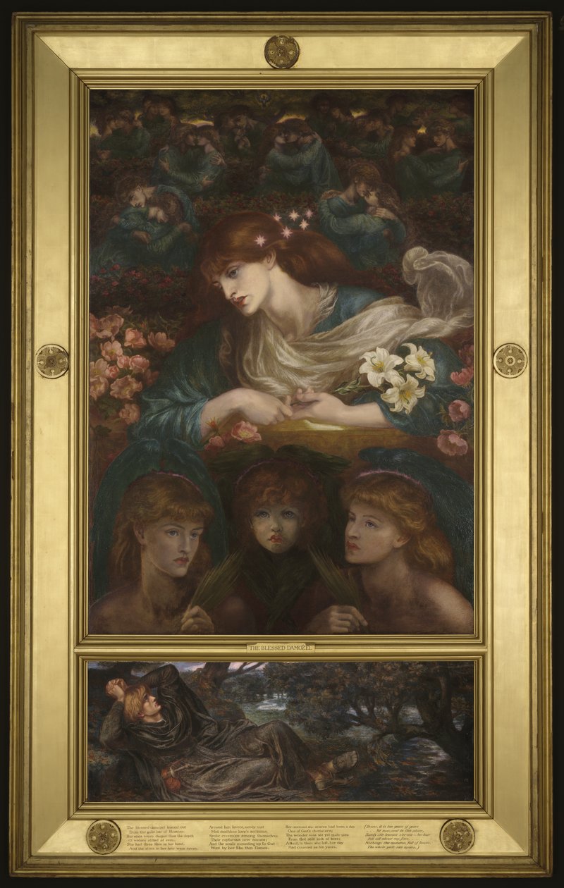 Błogosławiony Damozel, 1875-78 autorstwa Dante Gabriel Charles Rossetti
