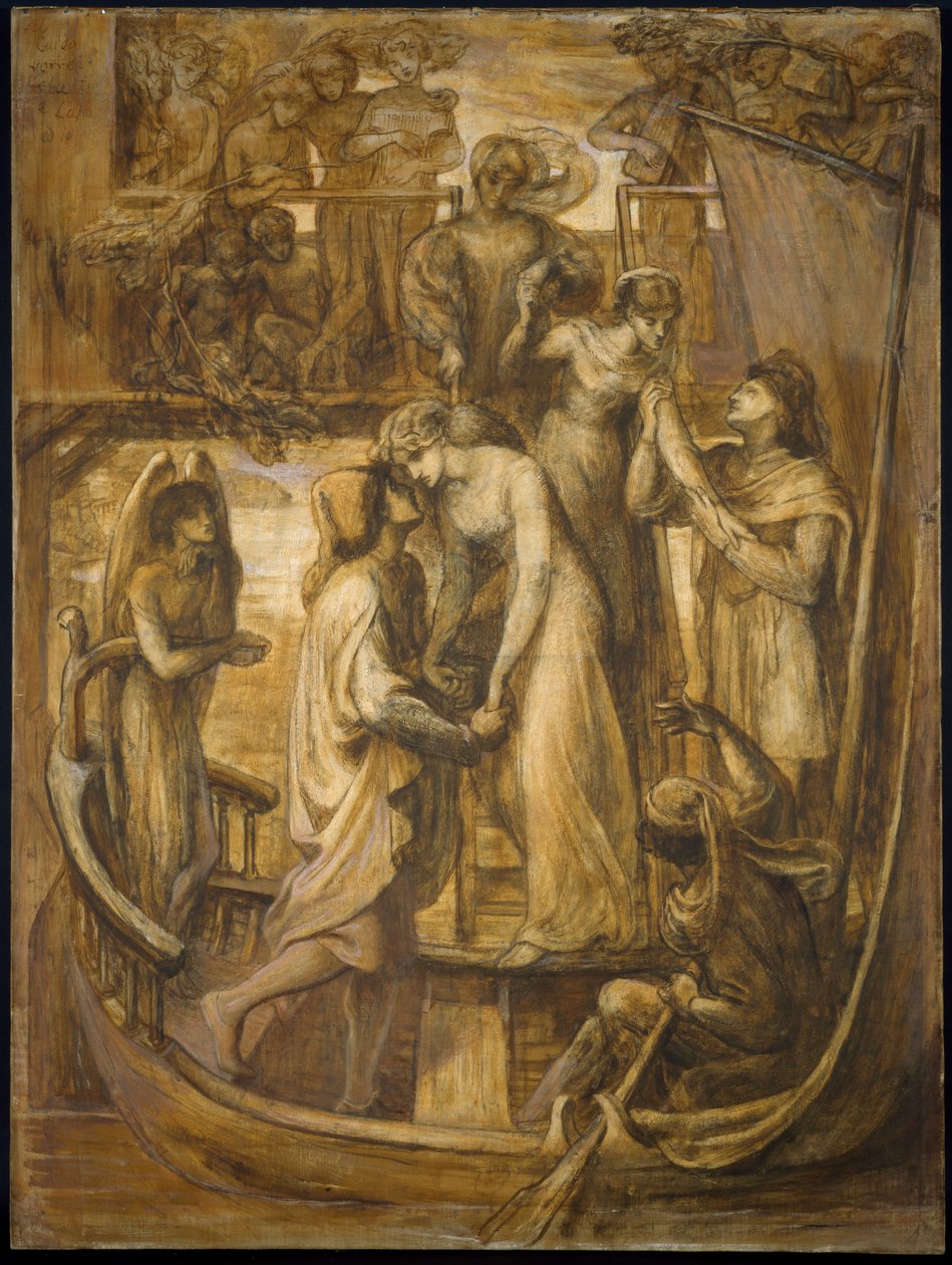 Łódź miłości, 1881 autorstwa Dante Gabriel Charles Rossetti