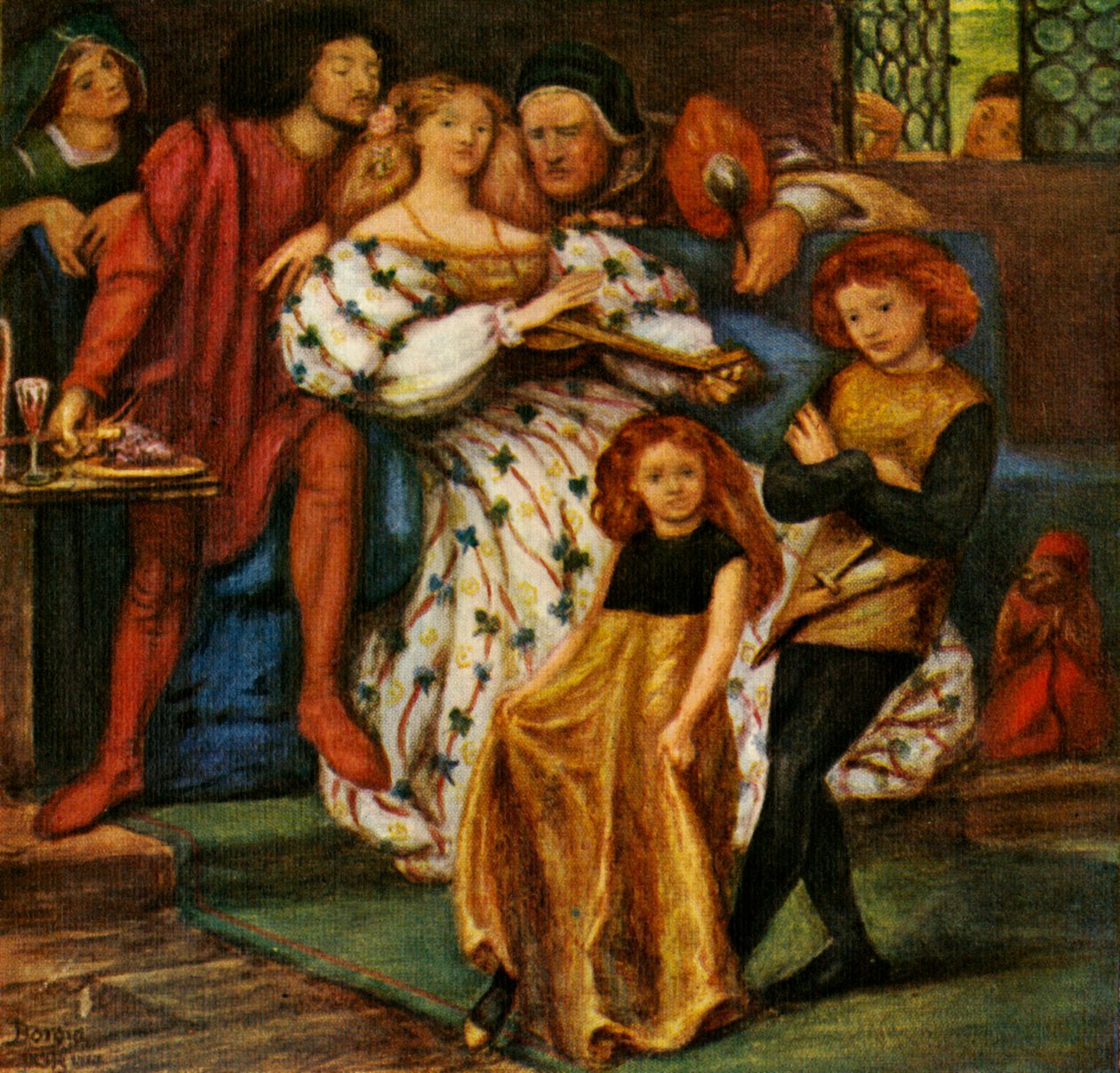 Rodzina Borgiów, 1863, c1912 autorstwa Dante Gabriel Charles Rossetti