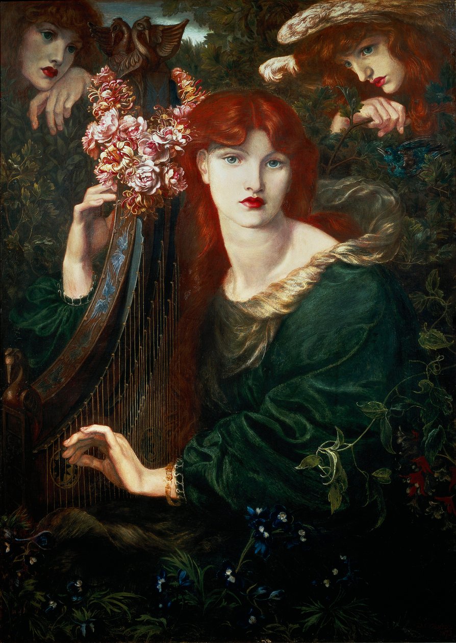 „Ghirlandata”, obraz Dante Gabriel Rossetti autorstwa Dante Gabriel Charles Rossetti