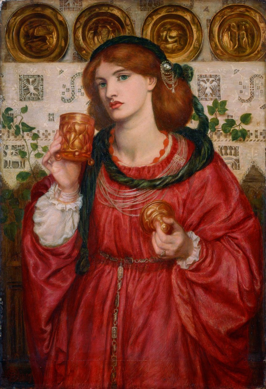 Kochający Puchar, 1867 autorstwa Dante Gabriel Charles Rossetti
