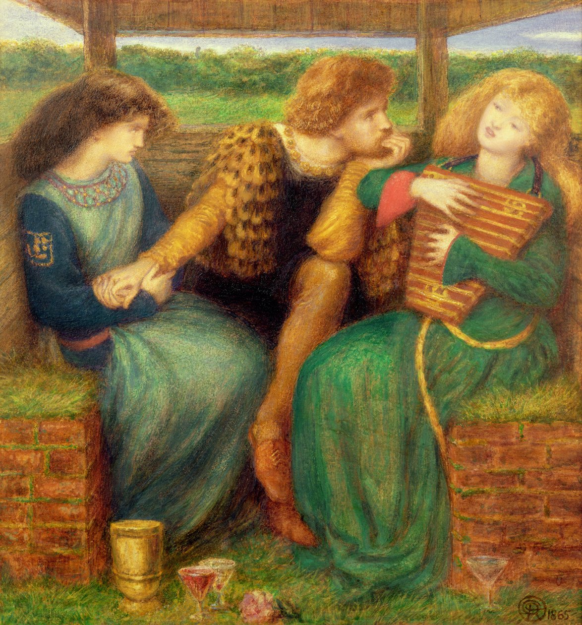 Bezlitosna Pani autorstwa Dante Gabriel Charles Rossetti