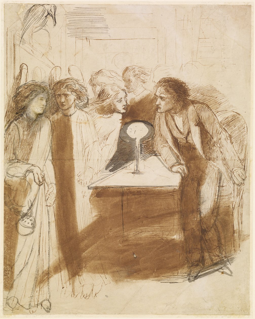 Kruk - Anielskie kroki, ok. 1847 r. autorstwa Dante Gabriel Charles Rossetti