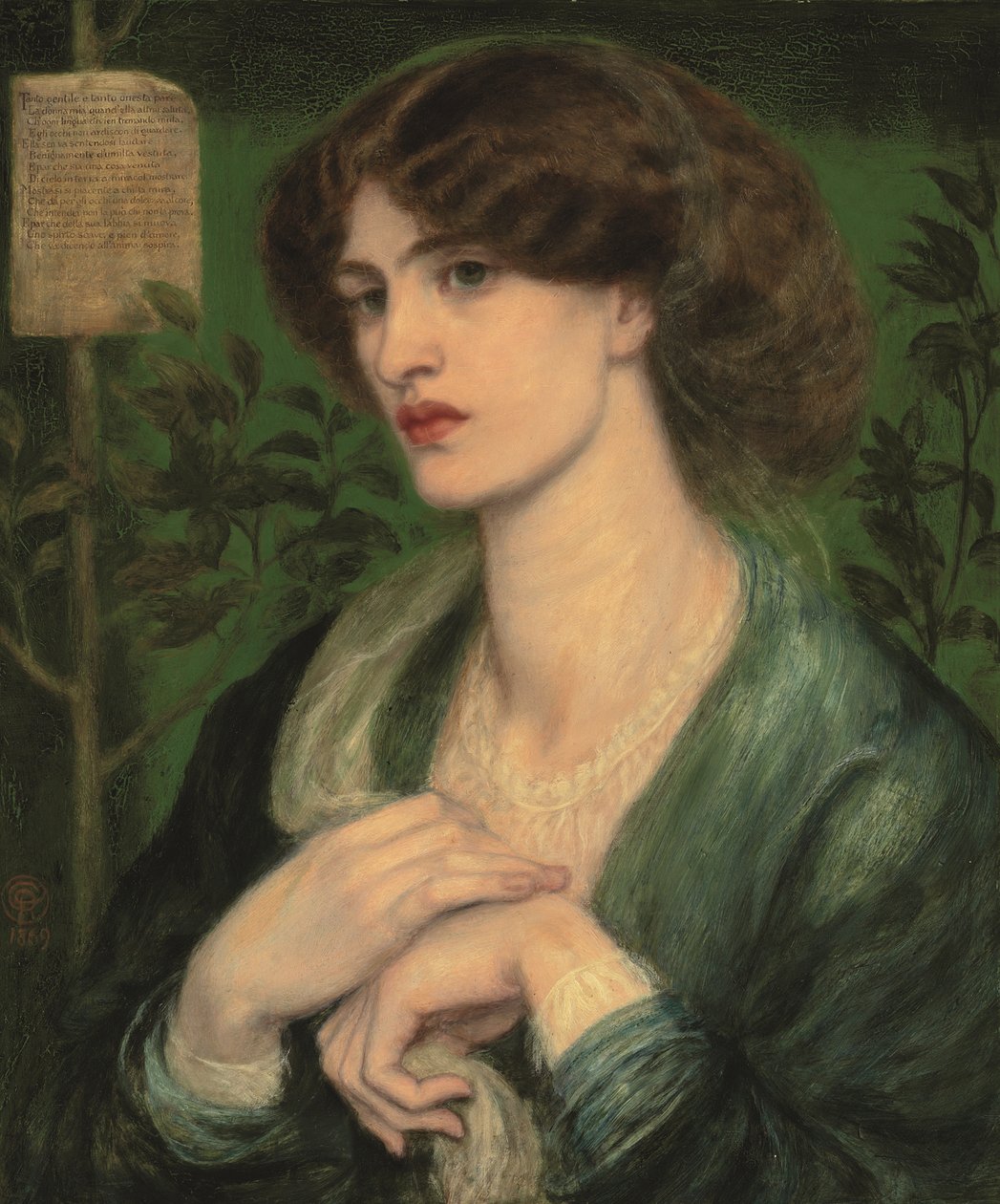 Pozdrowienie Beatrycze autorstwa Dante Gabriel Charles Rossetti