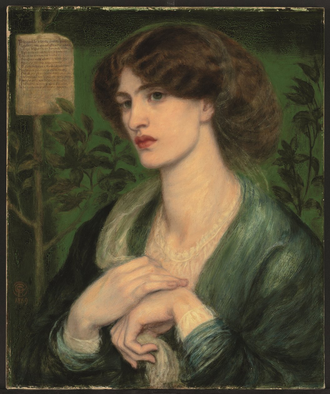 Pozdrowienie Beatrycze autorstwa Dante Gabriel Charles Rossetti