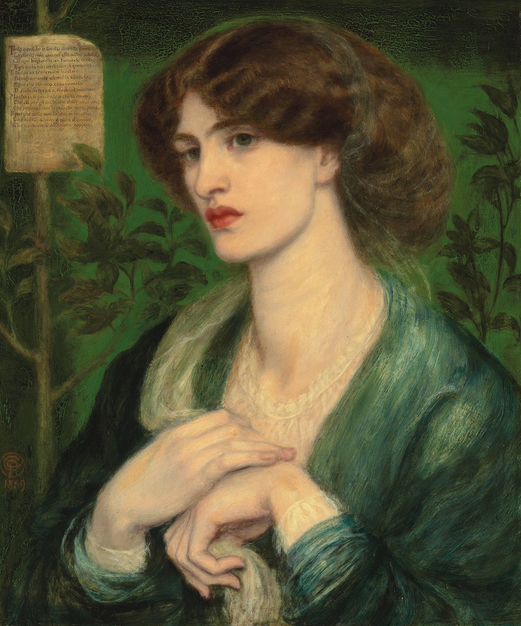 Pozdrowienie Beatrycze, 1869 autorstwa Dante Gabriel Charles Rossetti