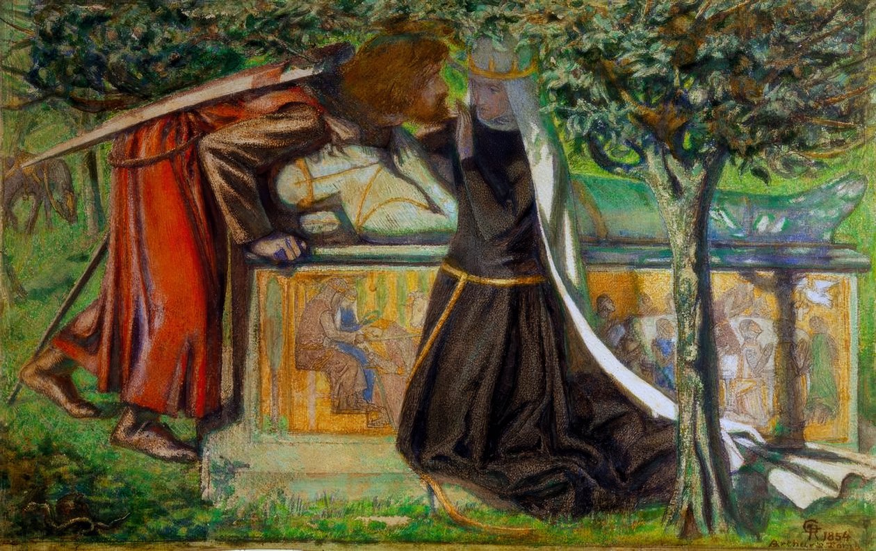 Grób Artura autorstwa Dante Gabriel Charles Rossetti