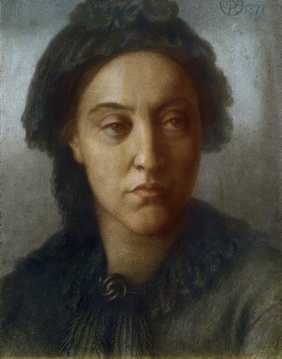 Christina G.Rossetti autorstwa Dante Gabriel Charles Rossetti