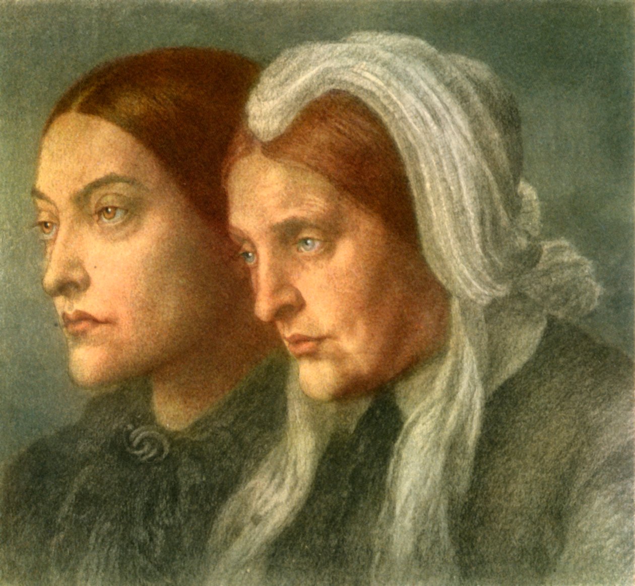 „Christina Rossetti z matką”, 1877, 1942. autorstwa Dante Gabriel Rossetti