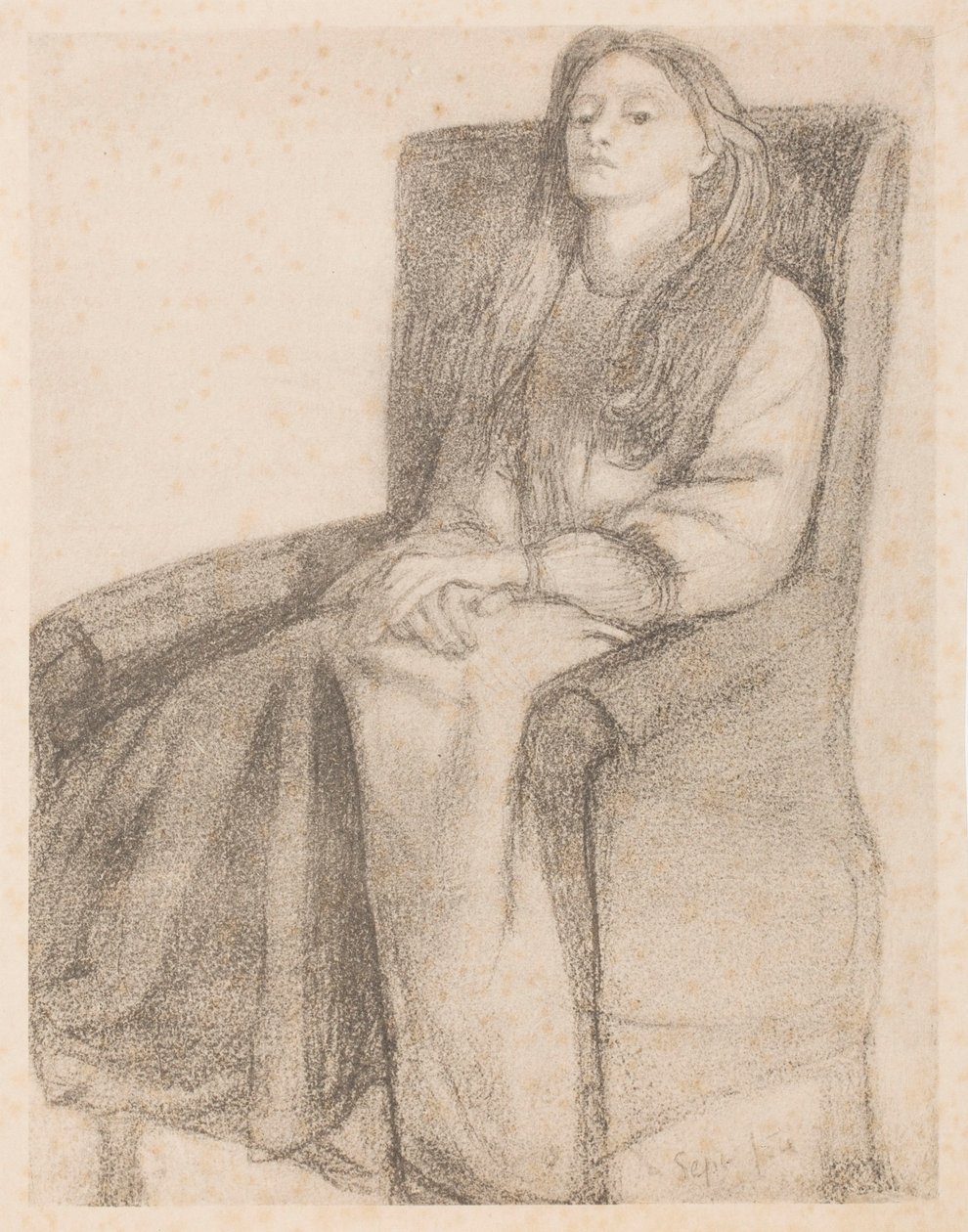 Elizabeth Siddal autorstwa Dante Gabriel Rossetti