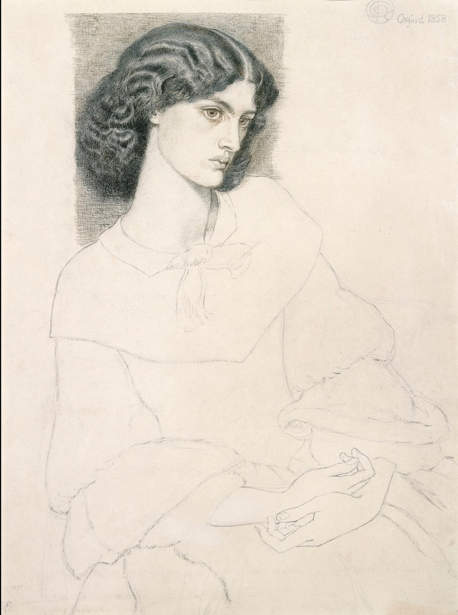 Jane Burden (1840-1914) autorstwa Dante Gabriel Rossetti
