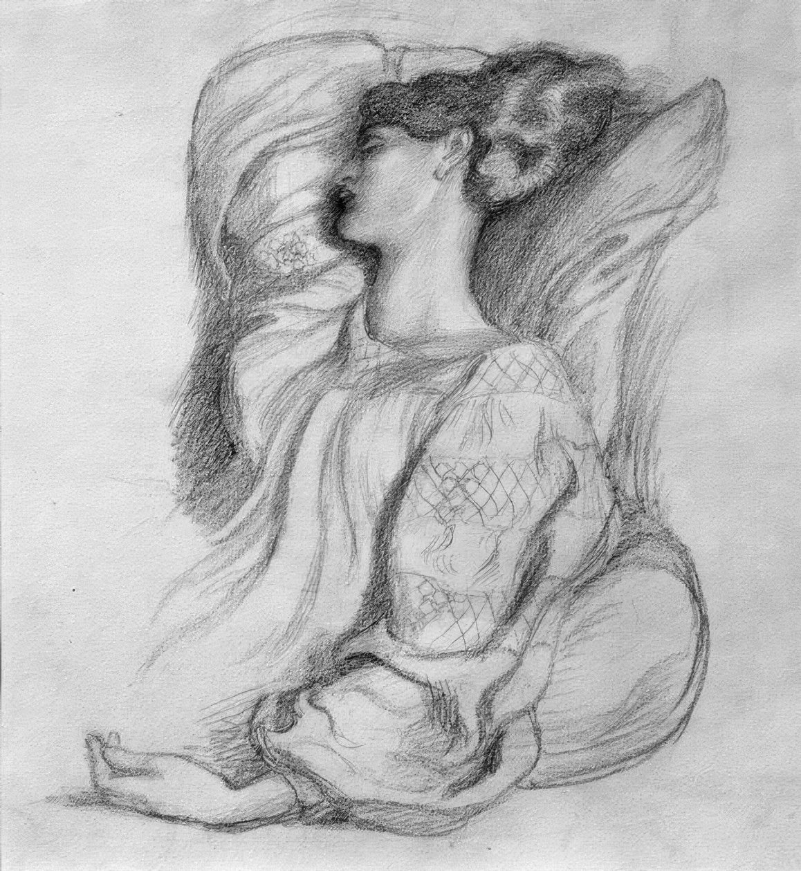Jane Morris w islandzkiej sukience autorstwa Dante Gabriel Charles Rossetti