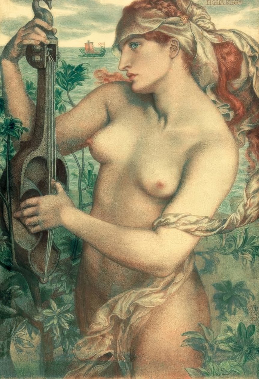 Ligeia syrena autorstwa Dante Gabriel Charles Rossetti