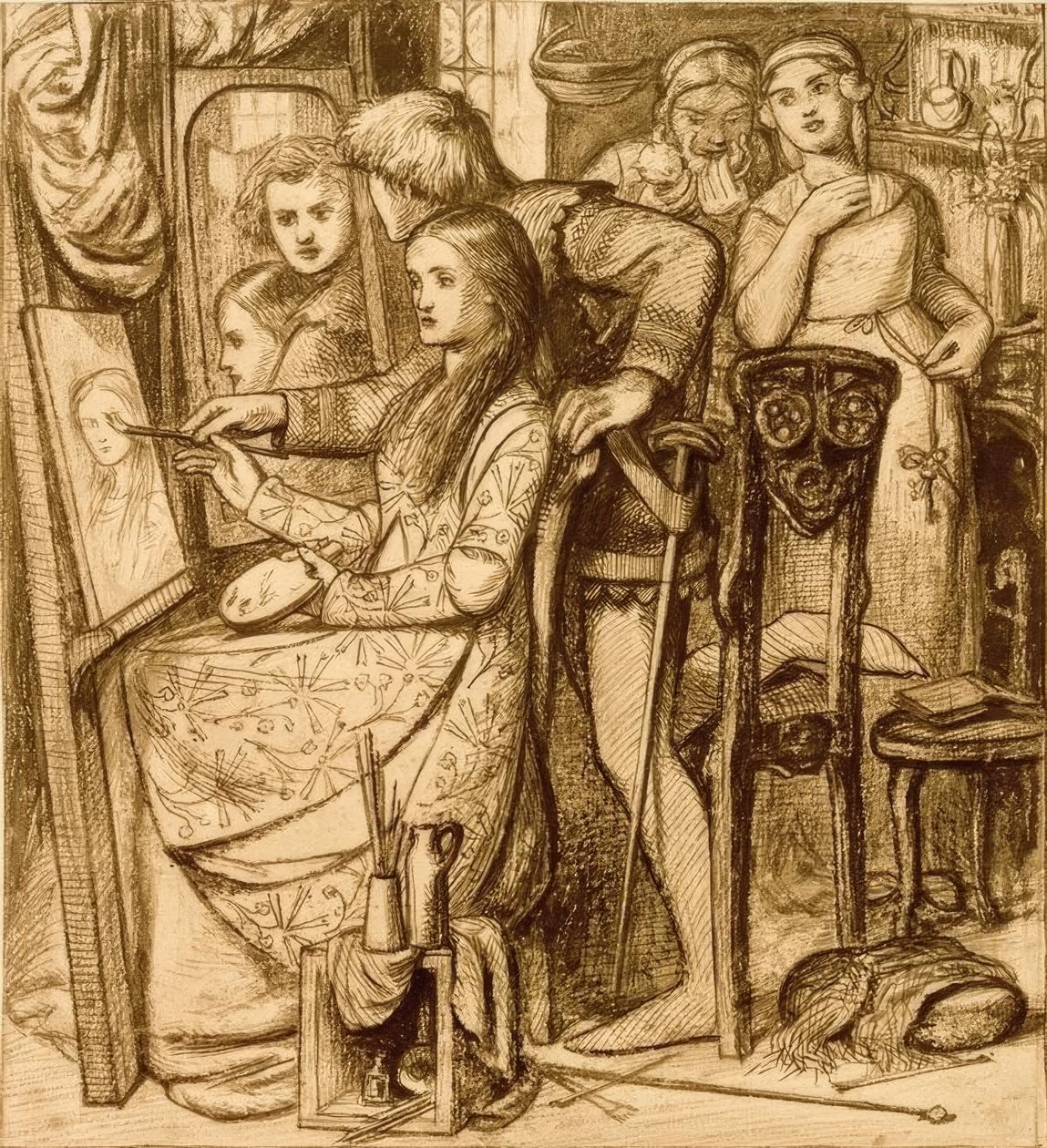 Lustro Miłości autorstwa Dante Gabriel Charles Rossetti