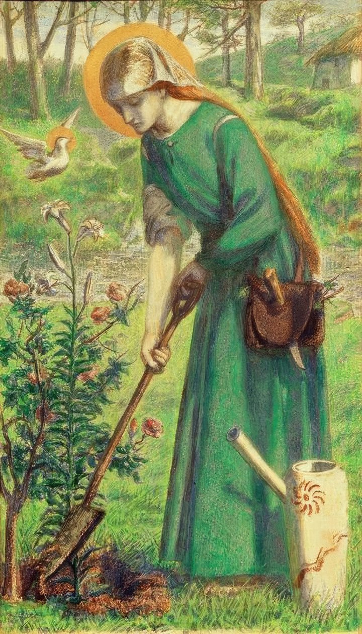 Maria Nazareńska autorstwa Dante Gabriel Charles Rossetti