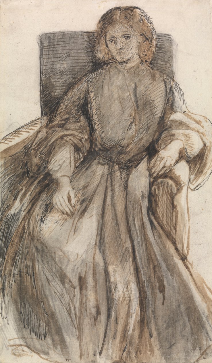 Pani Elżbiecie Siddal autorstwa Dante Gabriel Rossetti