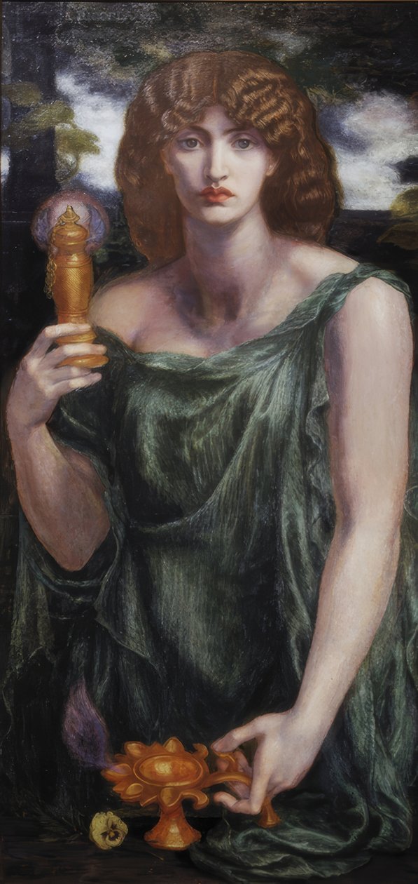 Mnemosyne autorstwa Dante Gabriel Rossetti