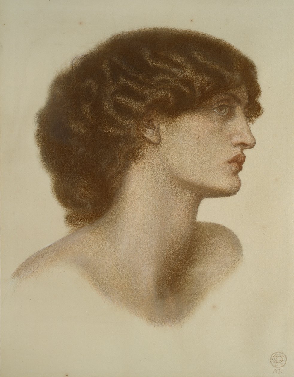 Ciemna perła, 1871 autorstwa Dante Gabriel Rossetti