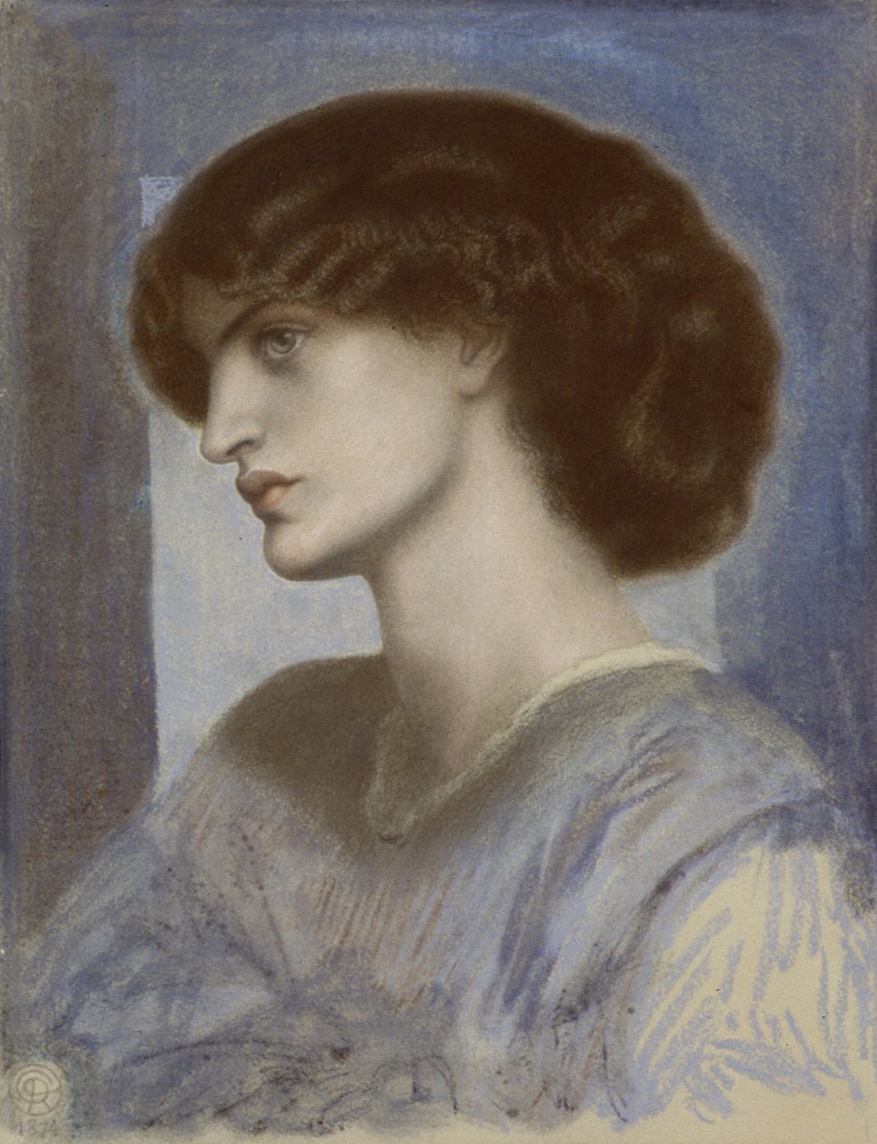 Portret Jane Morris, 1868-1874. autorstwa Dante Gabriel Rossetti