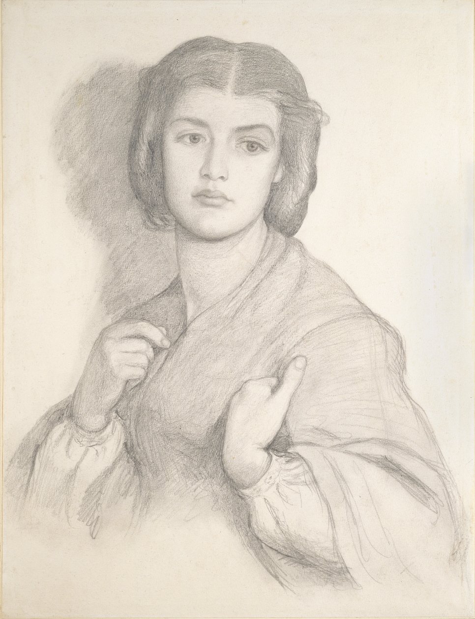 Portret kobiety, połowa XIX wieku autorstwa Dante Gabriel Rossetti