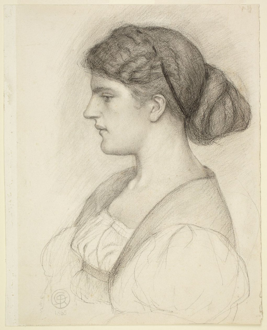 Popiersie profilowe Fanny Cornforth autorstwa Dante Gabriel Rossetti