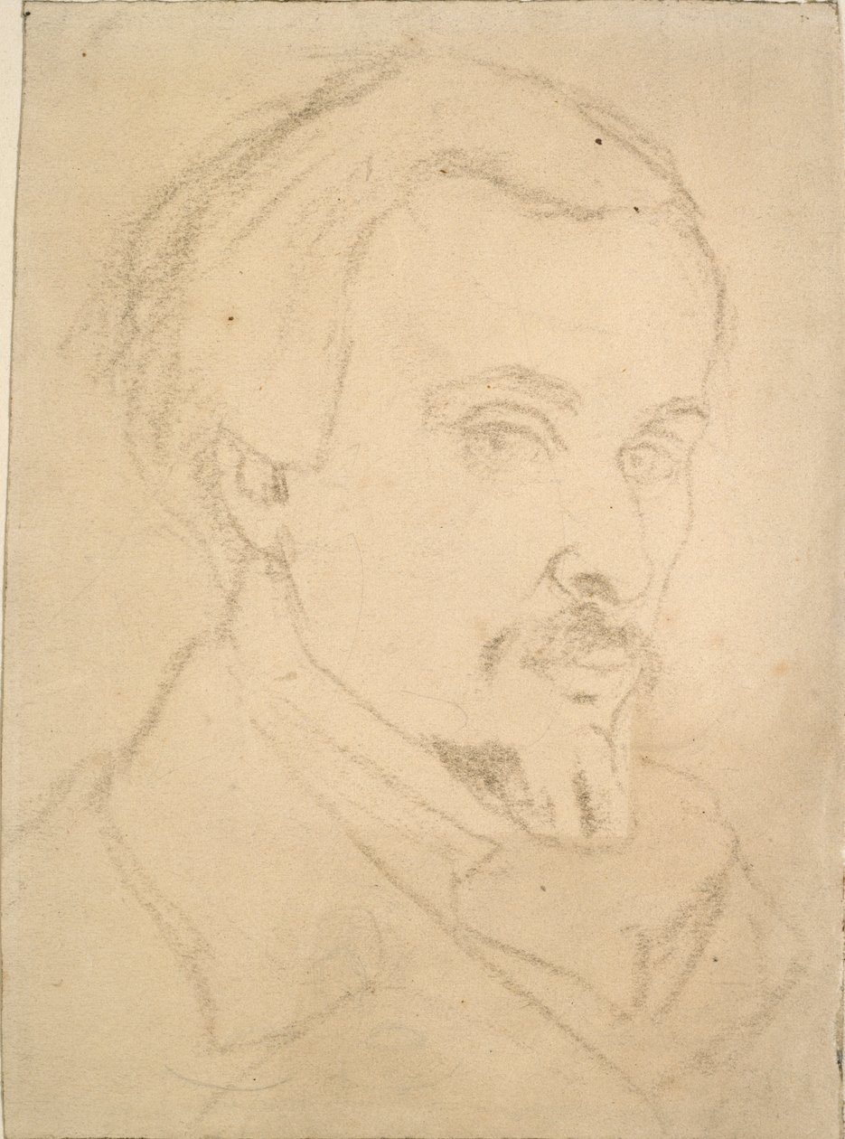 Autoportret, c1850-1870 autorstwa Dante Gabriel Rossetti