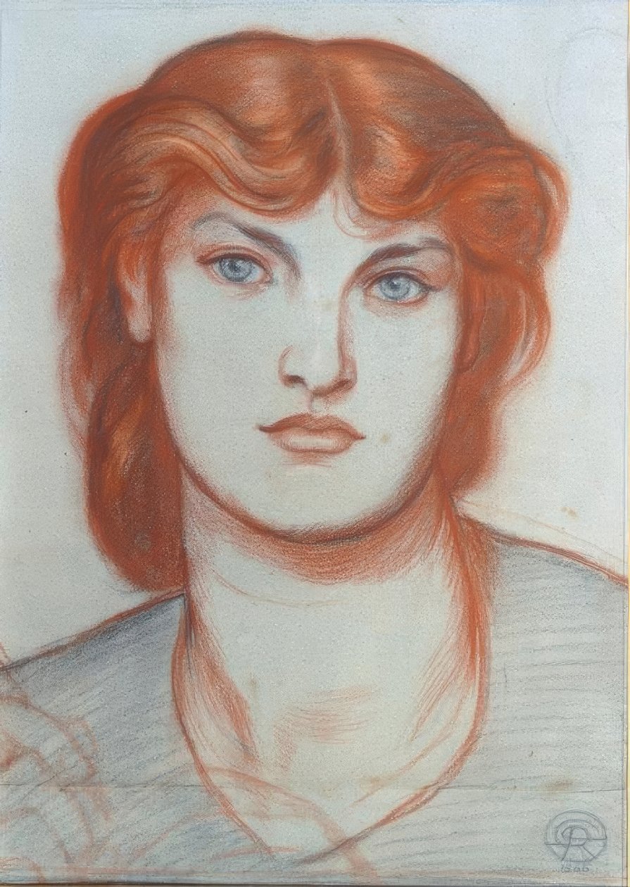 Studia dla Królowej Kier autorstwa Dante Gabriel Charles Rossetti