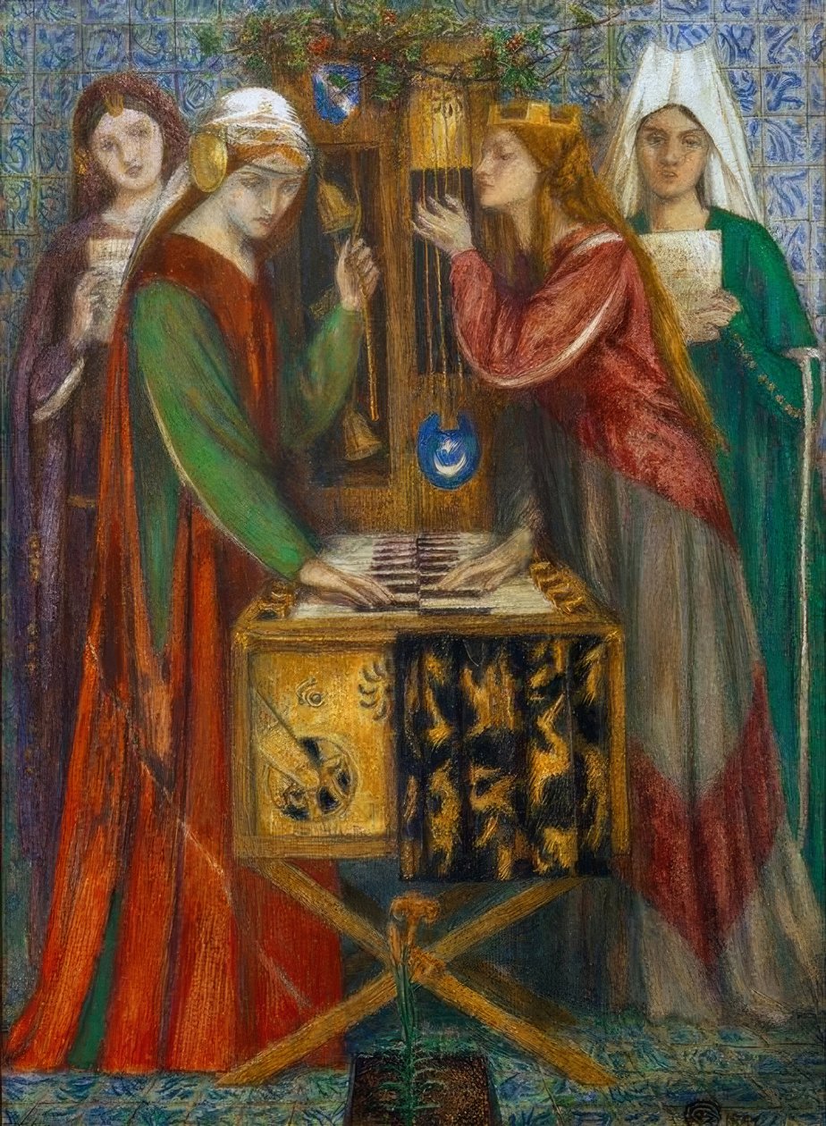 Niebieska szafa autorstwa Dante Gabriel Charles Rossetti