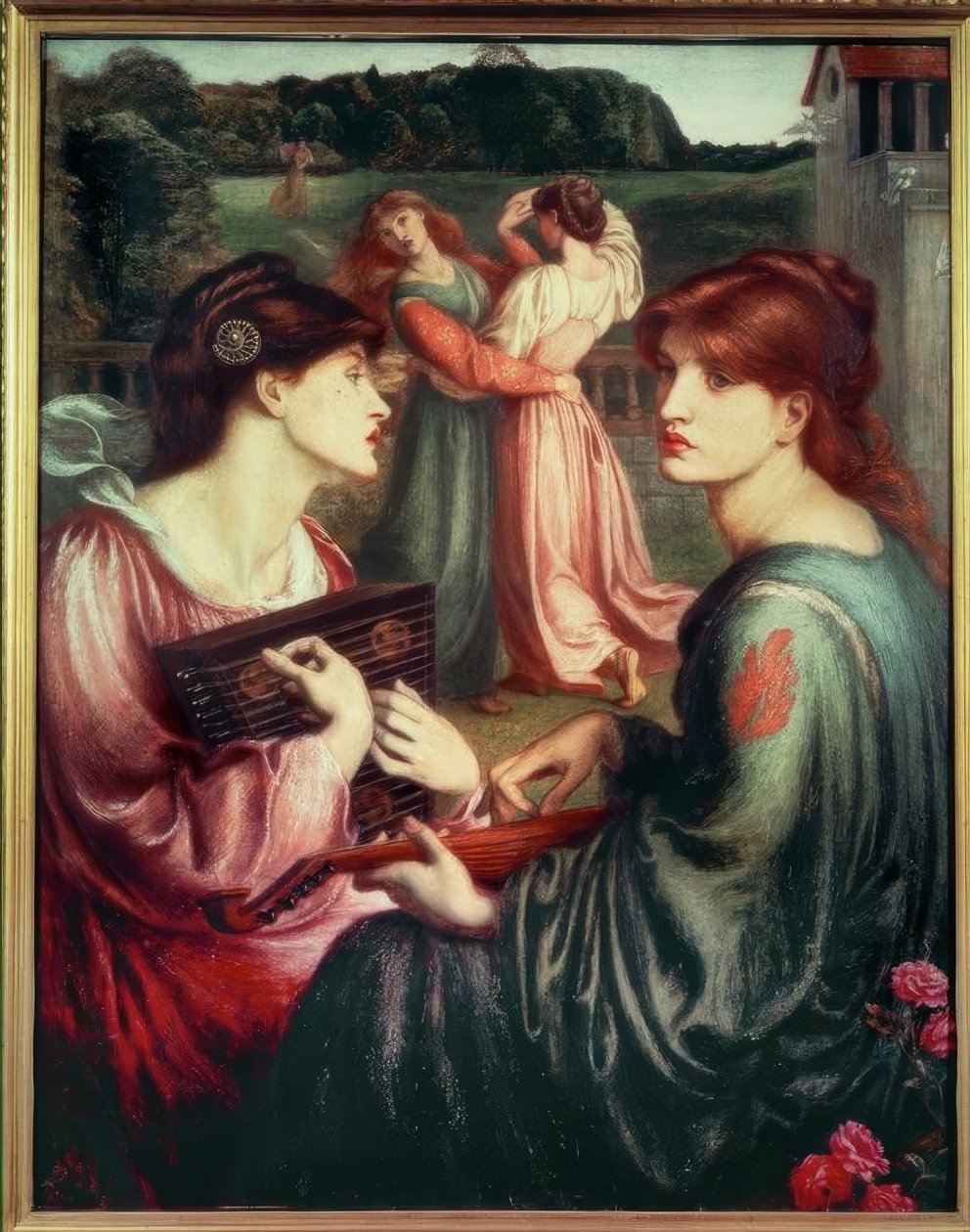 Łąka altana autorstwa Dante Gabriel Charles Rossetti