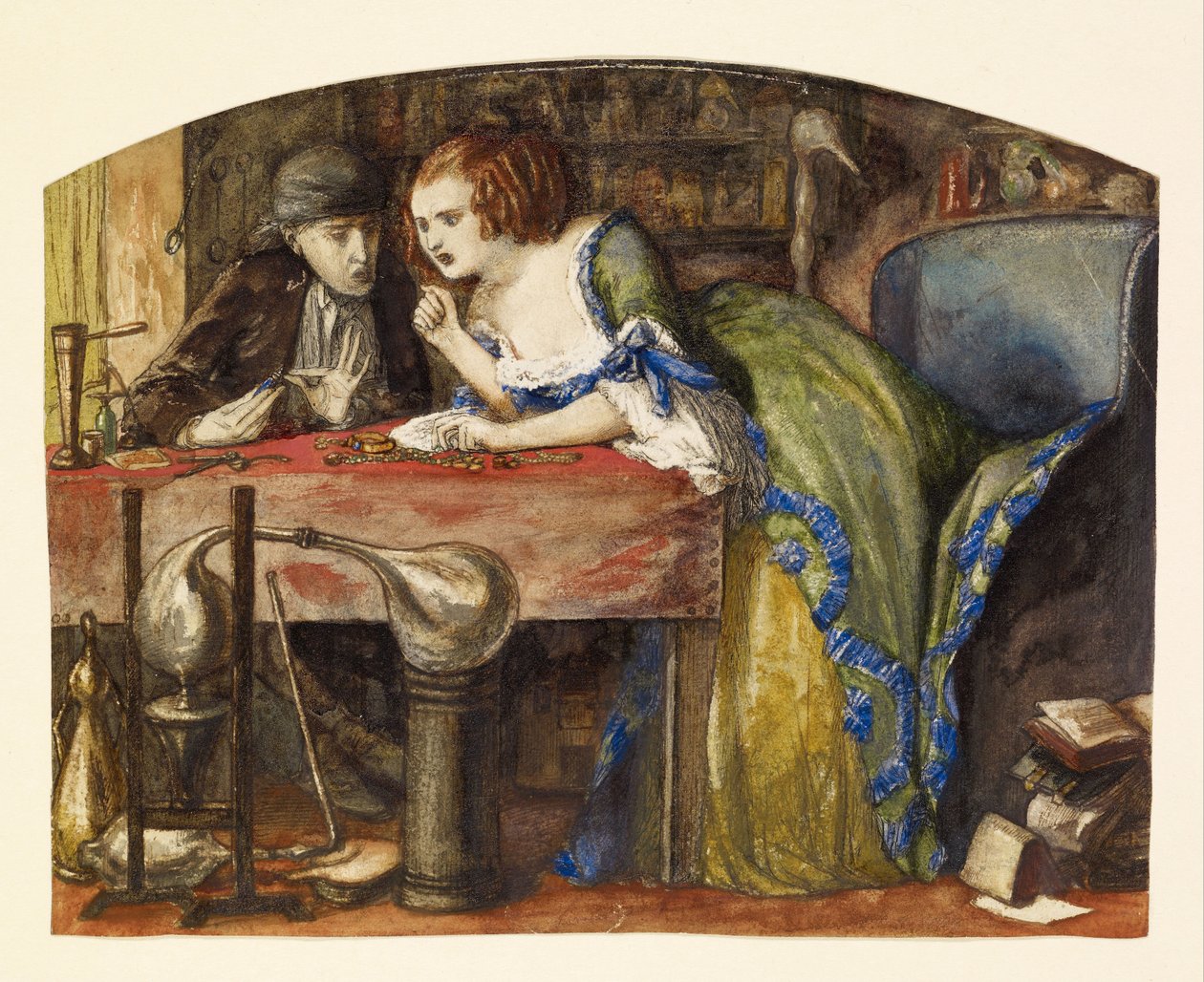 Laboratorium autorstwa Dante Gabriel Rossetti