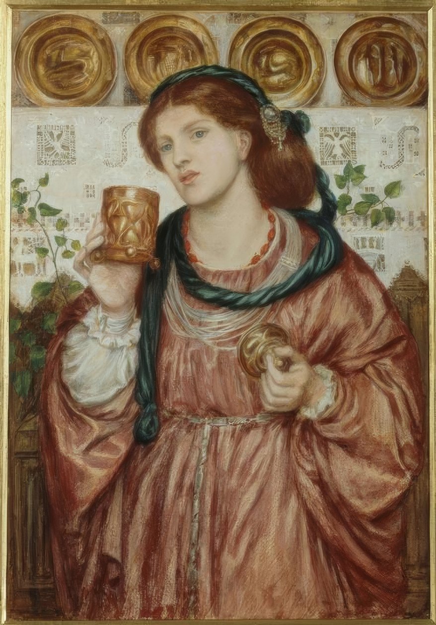 Kochający Puchar autorstwa Dante Gabriel Charles Rossetti