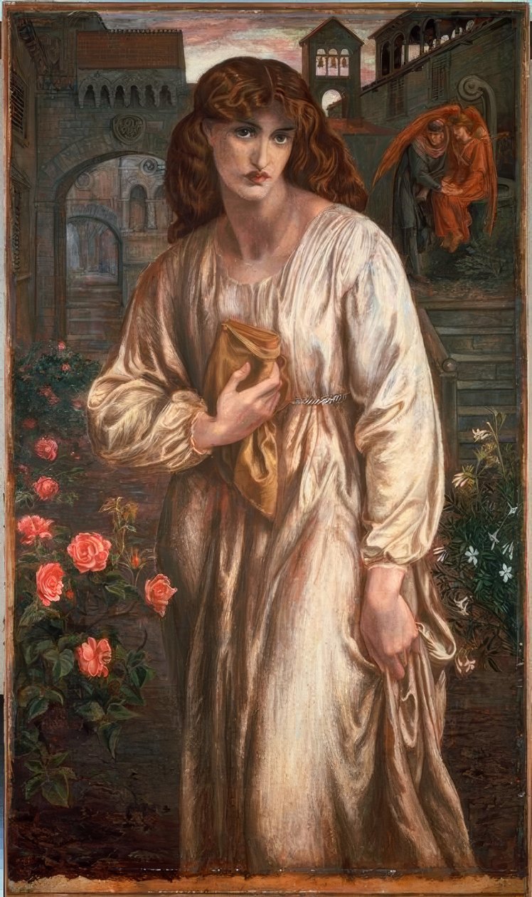 Pozdrowienie Beatrice autorstwa Dante Gabriel Charles Rossetti