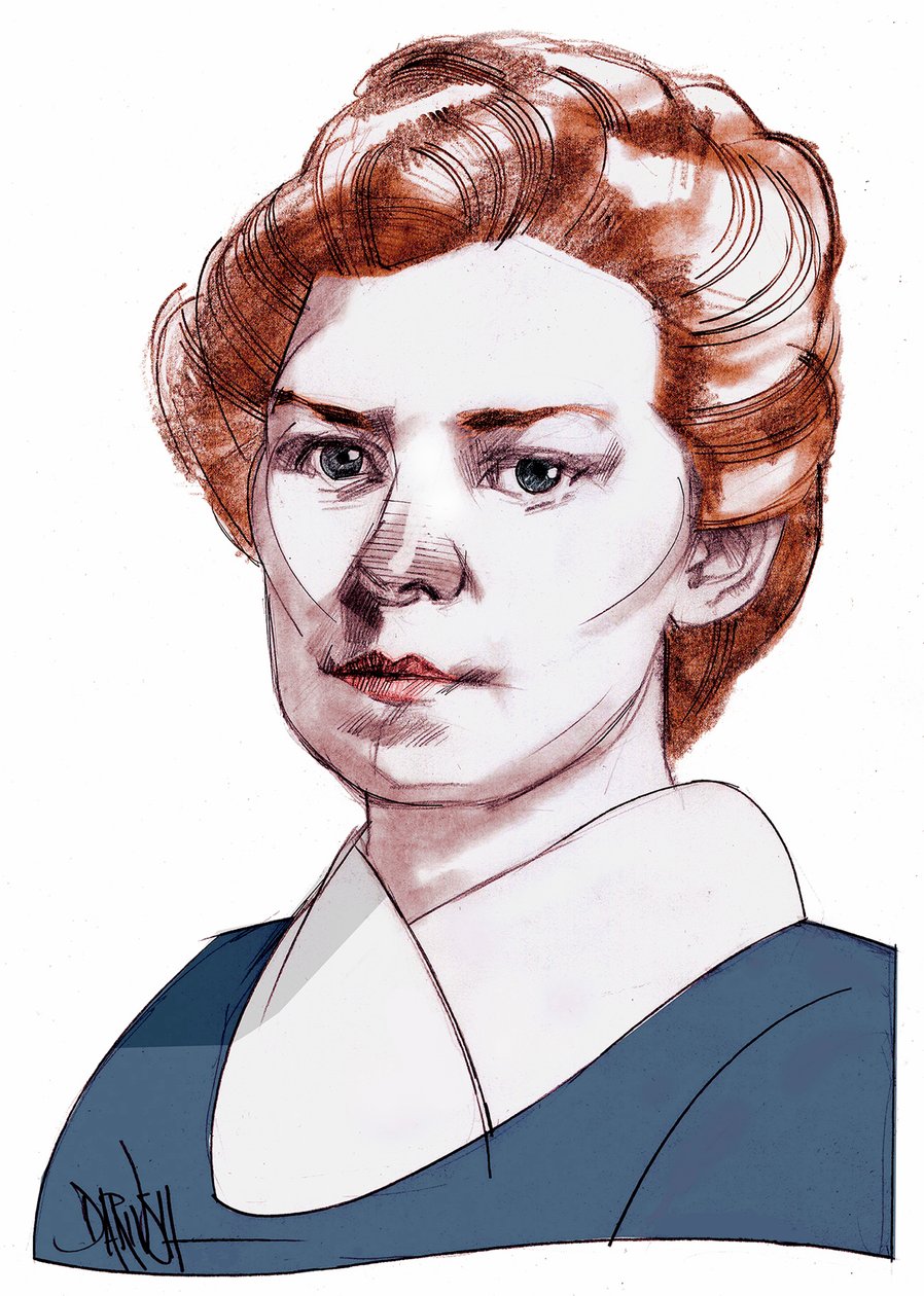 Ethel Lilian Boole Voynich, 2013 (cyfrowy rysunek ołówkiem) autorstwa Dariush Radpour