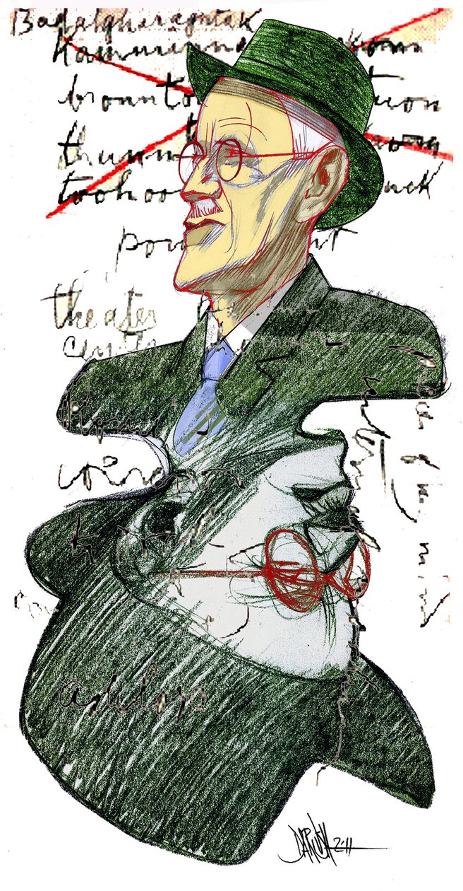 James Joyce autorstwa Dariush Radpour