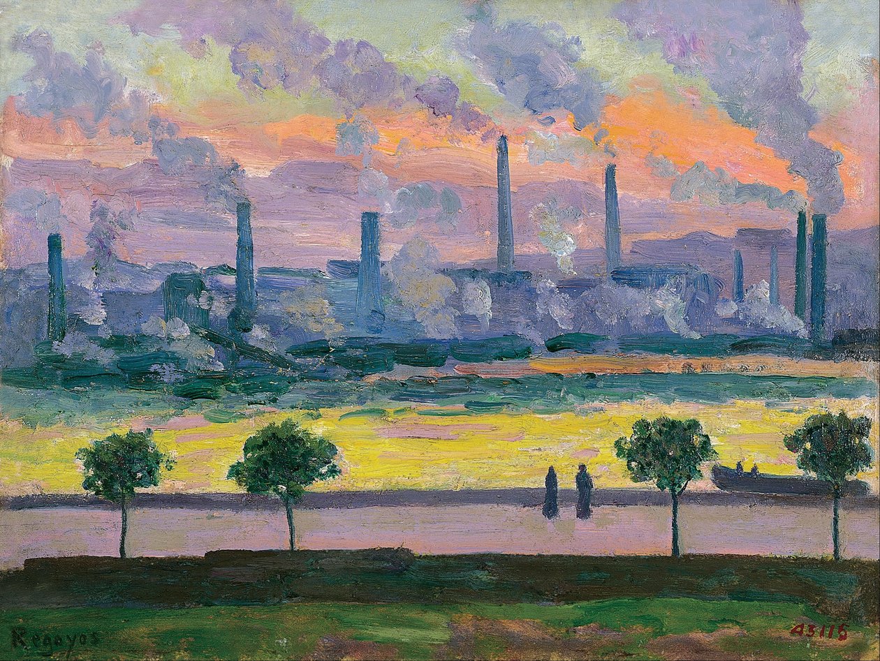 Wielkie piece w Bilbao autorstwa Darío de Regoyos
